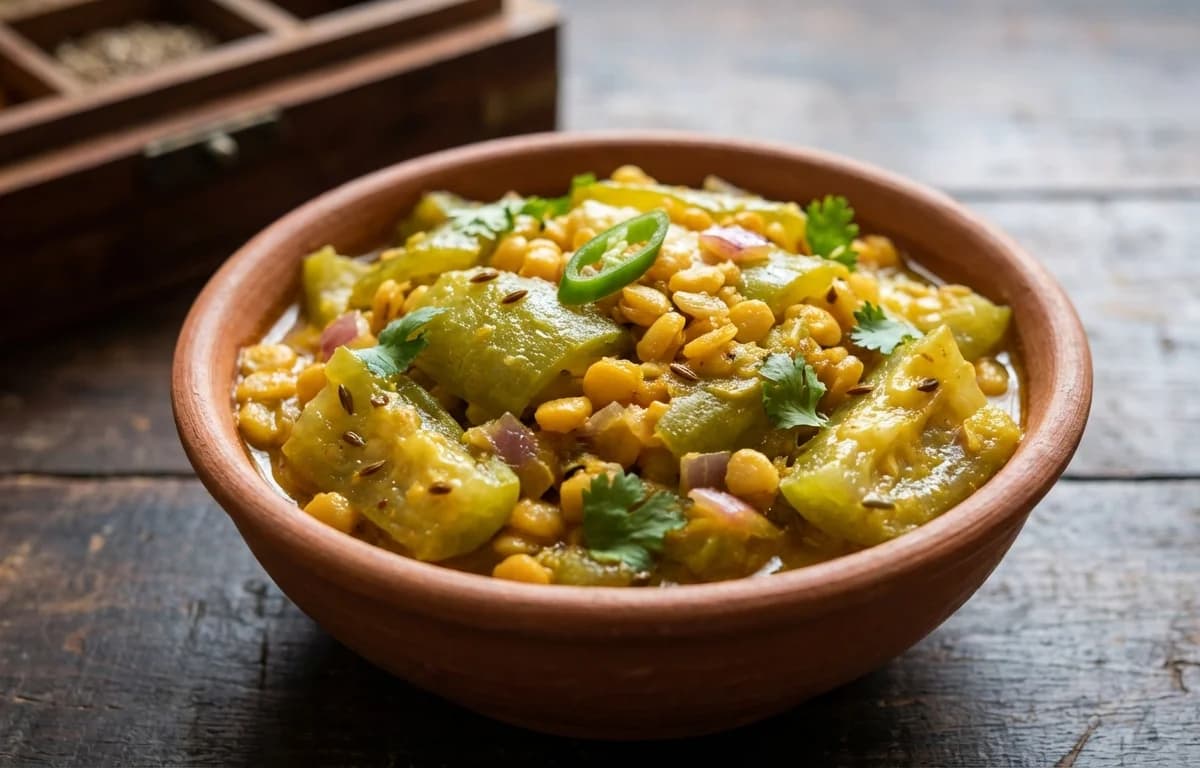 Nenua Chana Dal Sabzi
