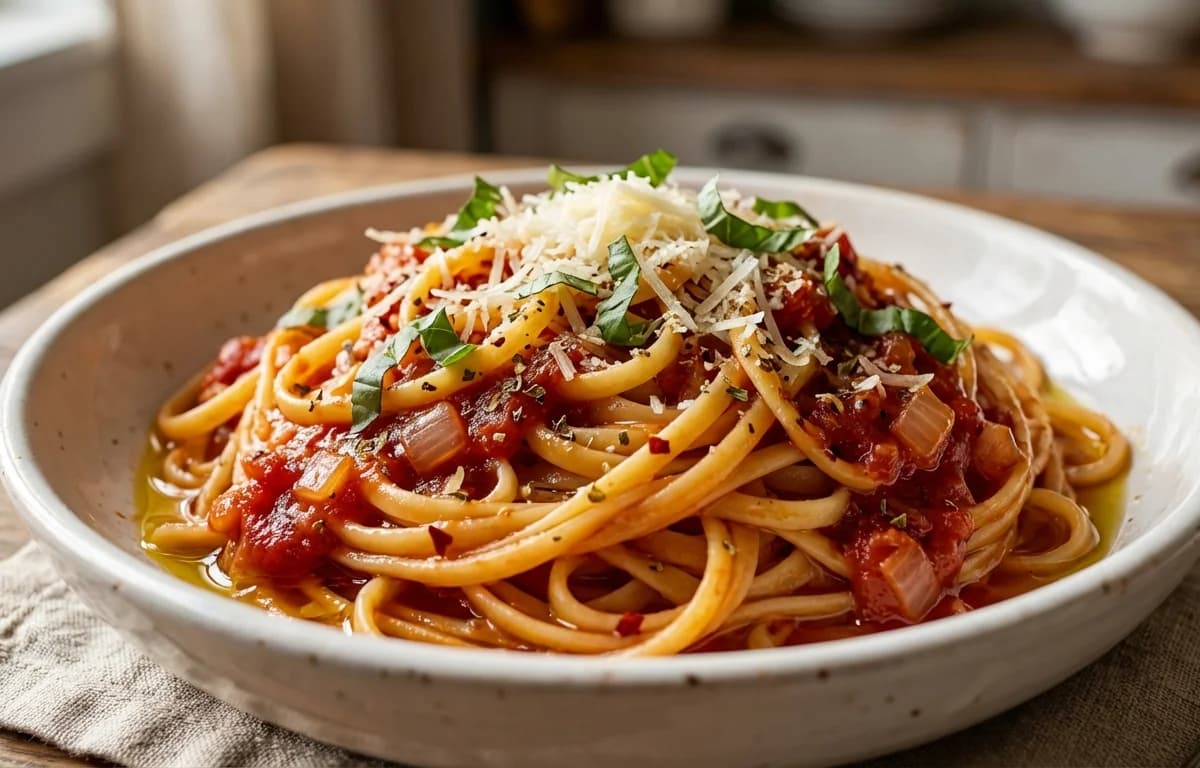One Pot Tomato Basil Pasta