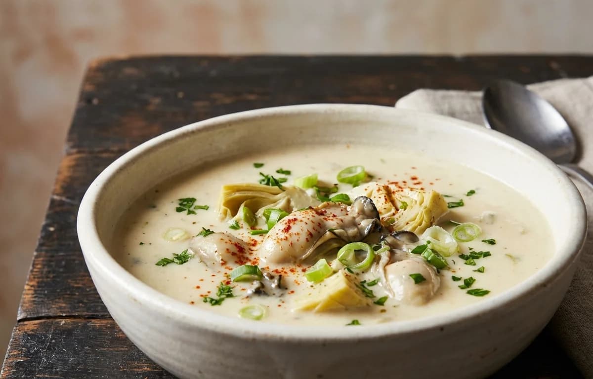 Oyster and Artichoke Soup
