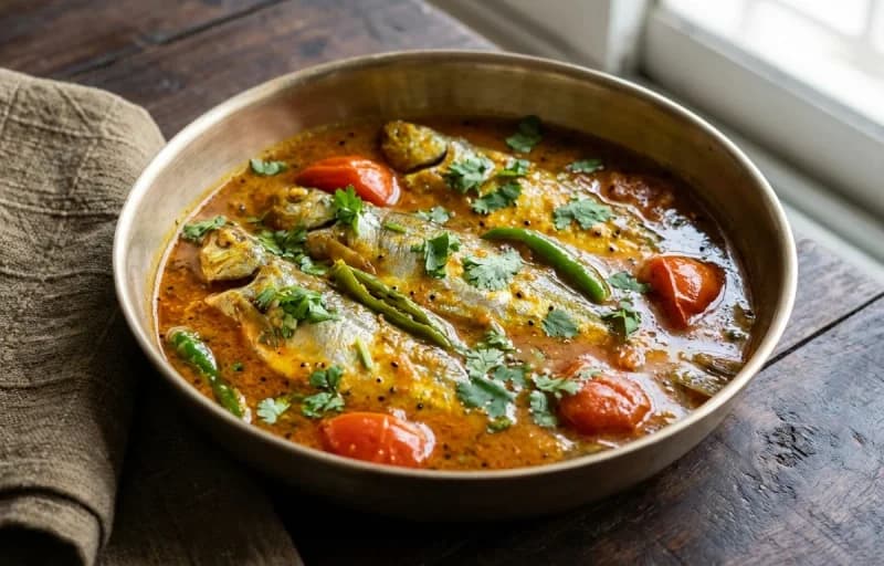 Sada Bhat with Pabda Macher Jhal - Recipe 2