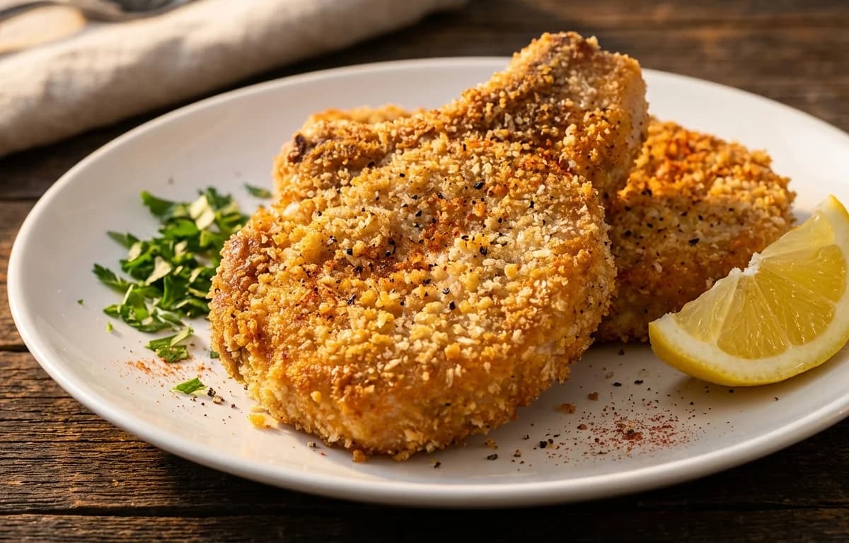 Pan-Fried Breaded Pork Chops