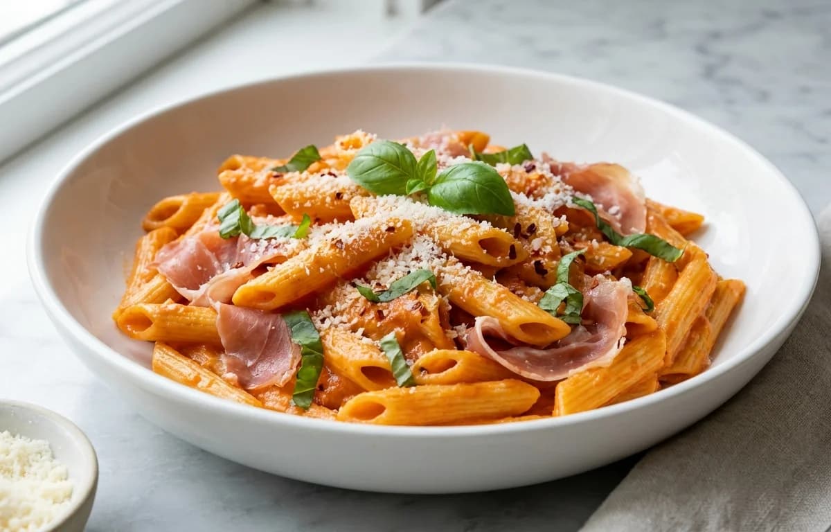 Penne alla Vodka with Prosciutto