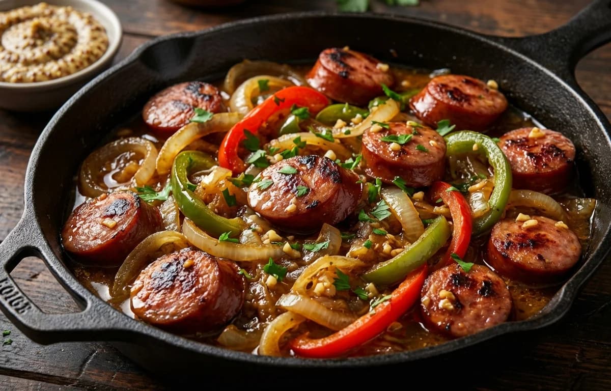 Polish Sausage and Onions