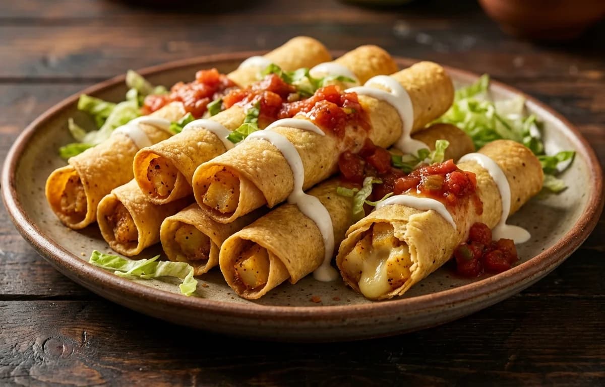 Potato and Cheese Flautas