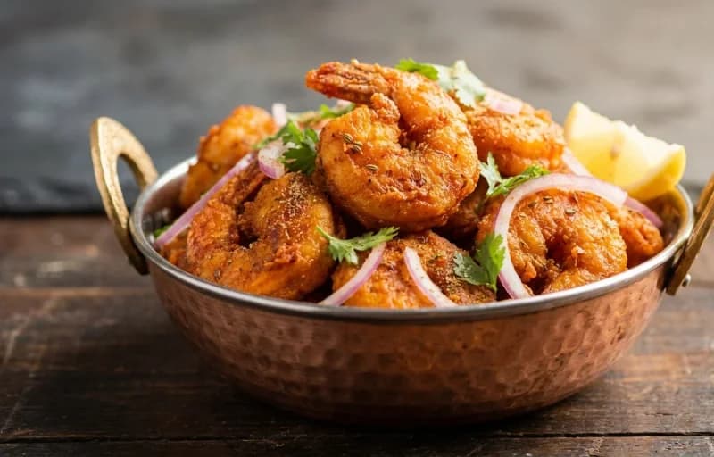 Prawn Koliwada with Mint Chutney - Recipe 1