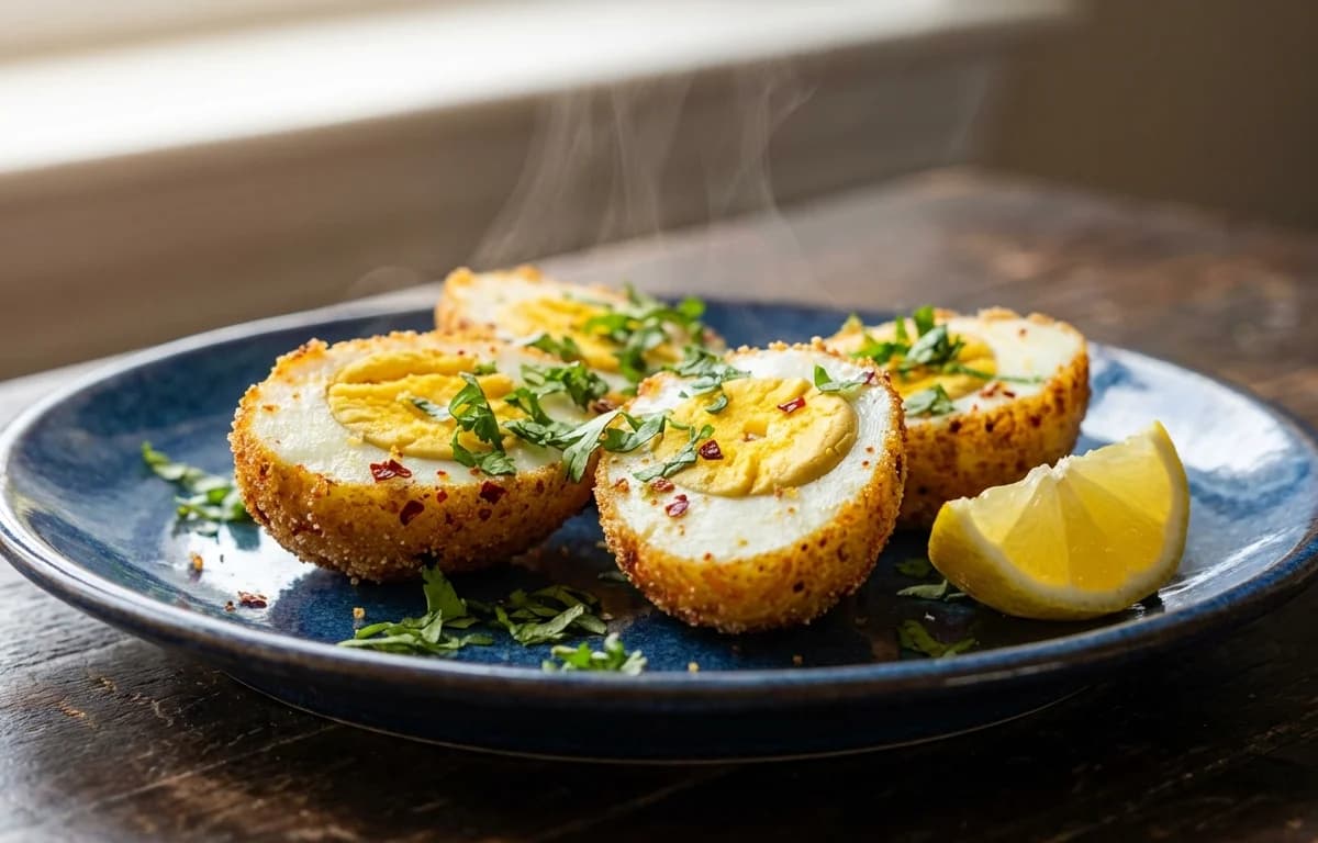 Rava Fried Boiled Eggs