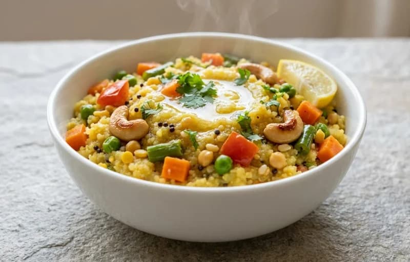 Rava Kichadi with Coconut Chutney - Recipe 1