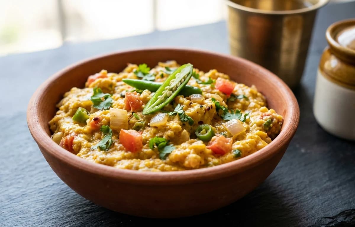 Sattu Scrambled Eggs