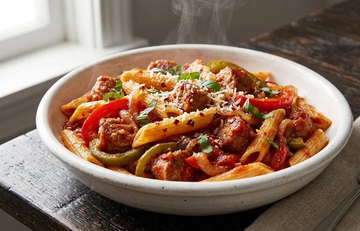 Sausage and Peppers Pasta