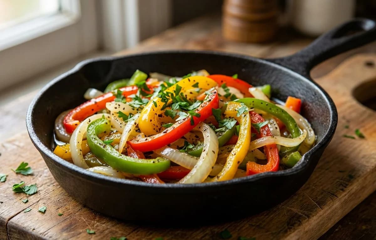 Sauteed Bell Peppers and Onions