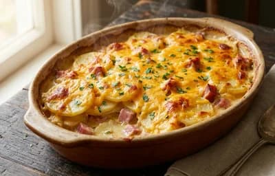 Scalloped Potatoes and Ham