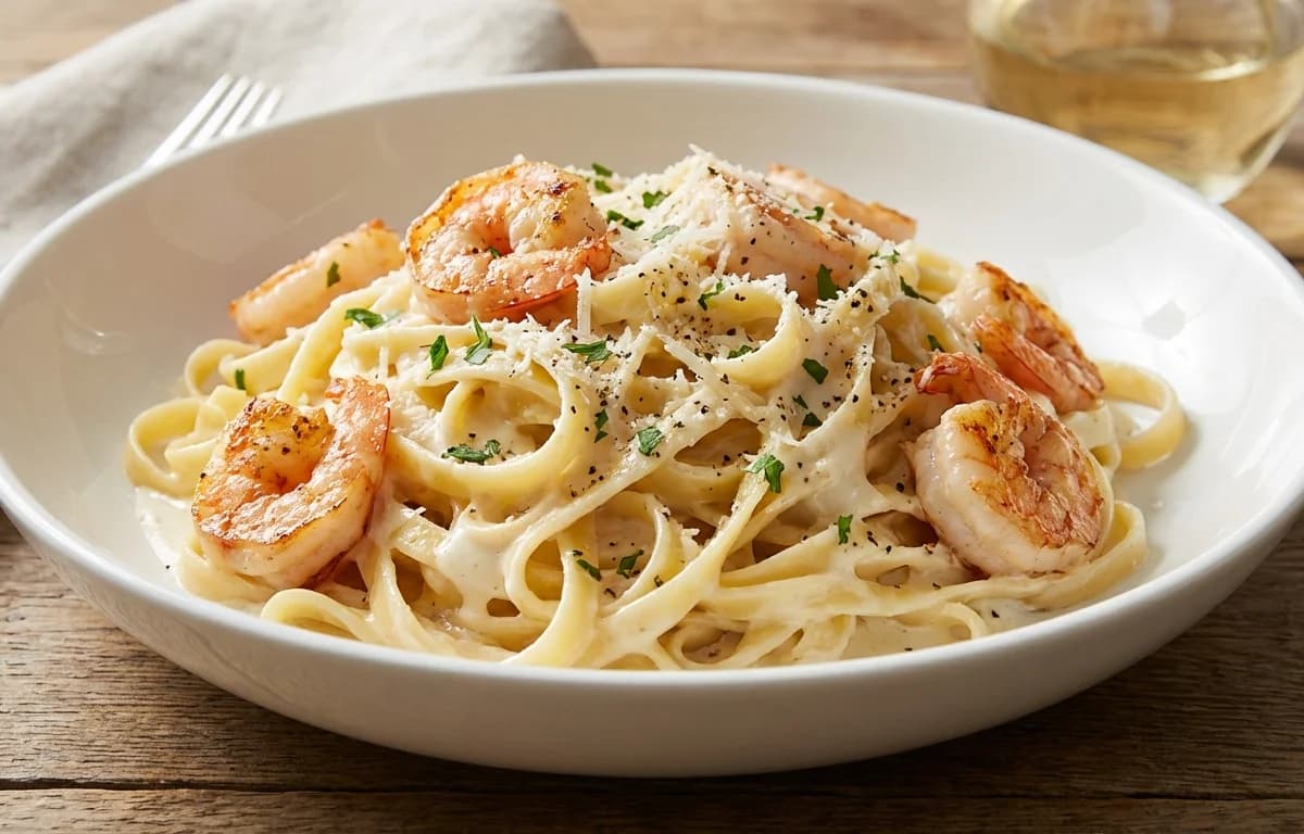 Shrimp Fettuccine Alfredo