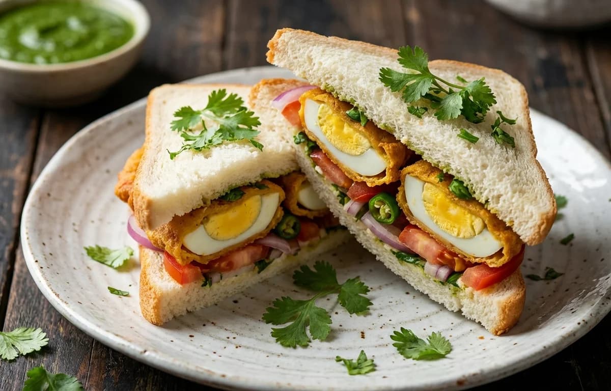Sindhi Egg Sandwich