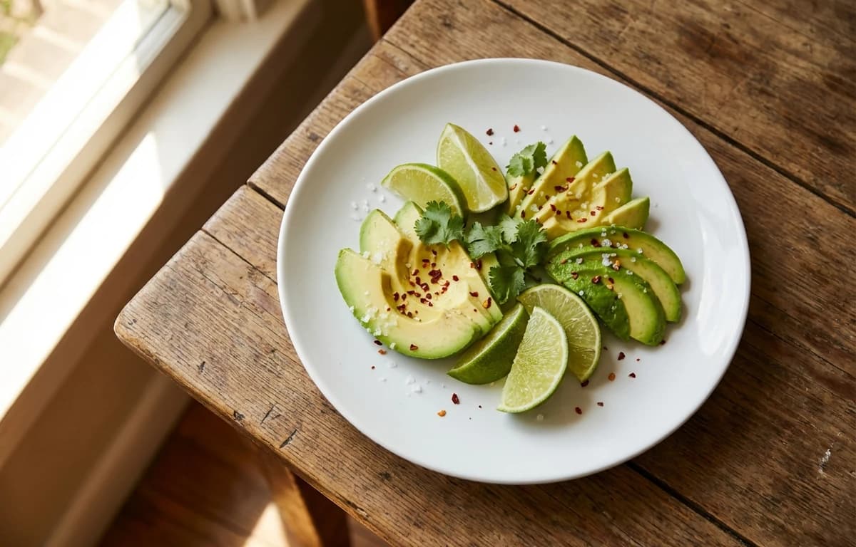 Sliced Avocado and Lime