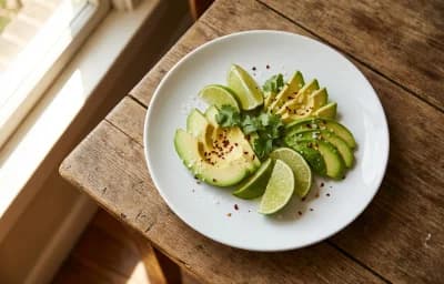 Sliced Avocado and Lime