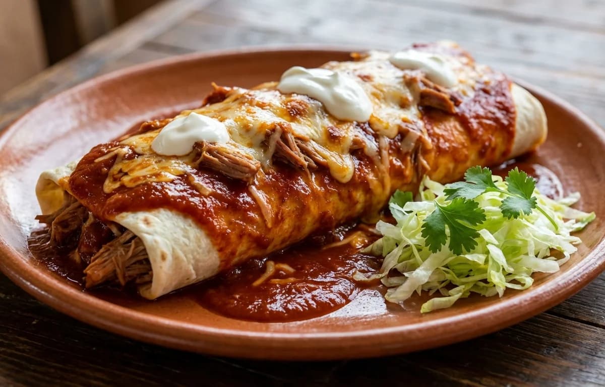 Smothered Carne Adovada Burrito