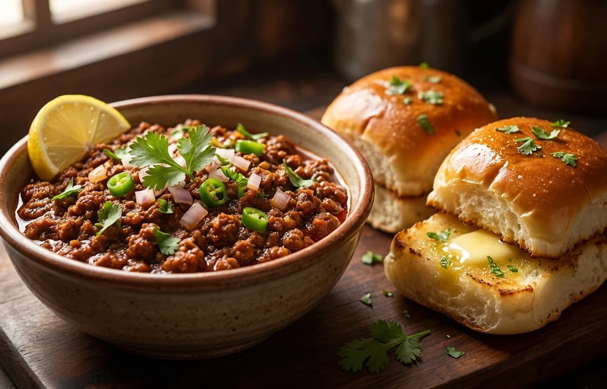 Soya Keema Pav