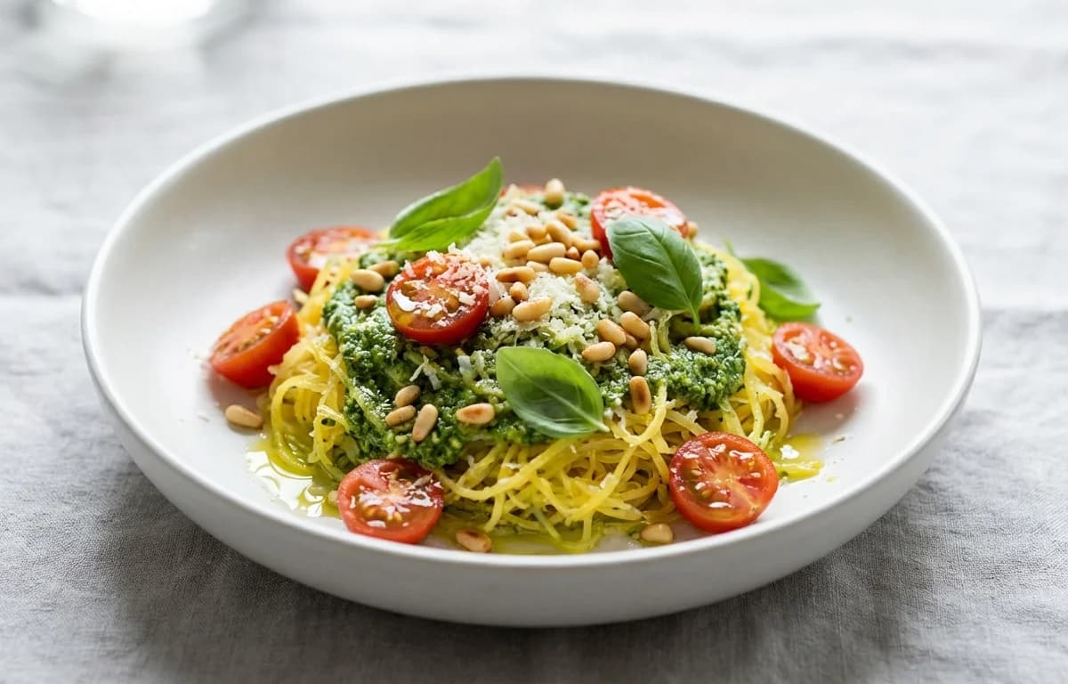 Spaghetti Squash with Pesto