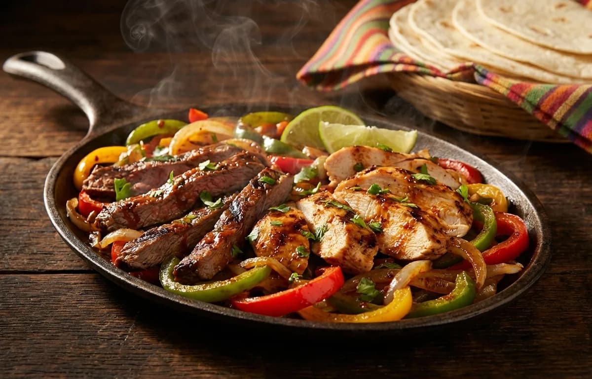 Steak and Chicken Fajitas