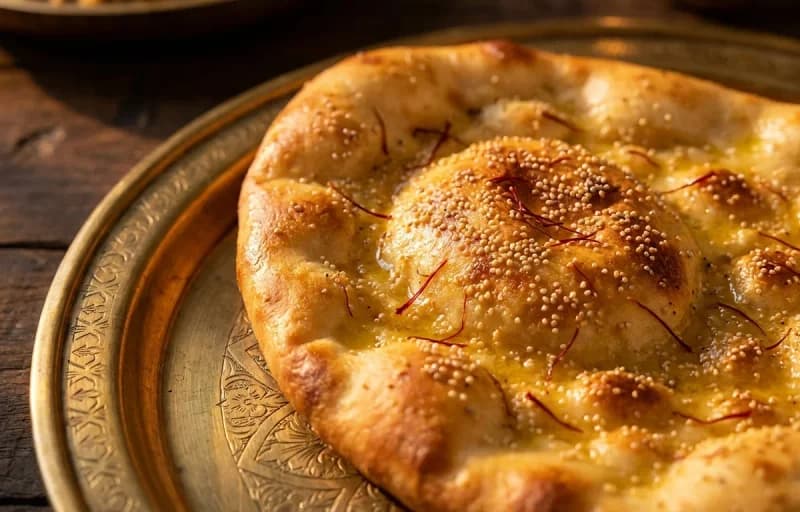 Hyderabadi Mutton Rogan Josh, Taftan and Kachumber Salad - Recipe 2