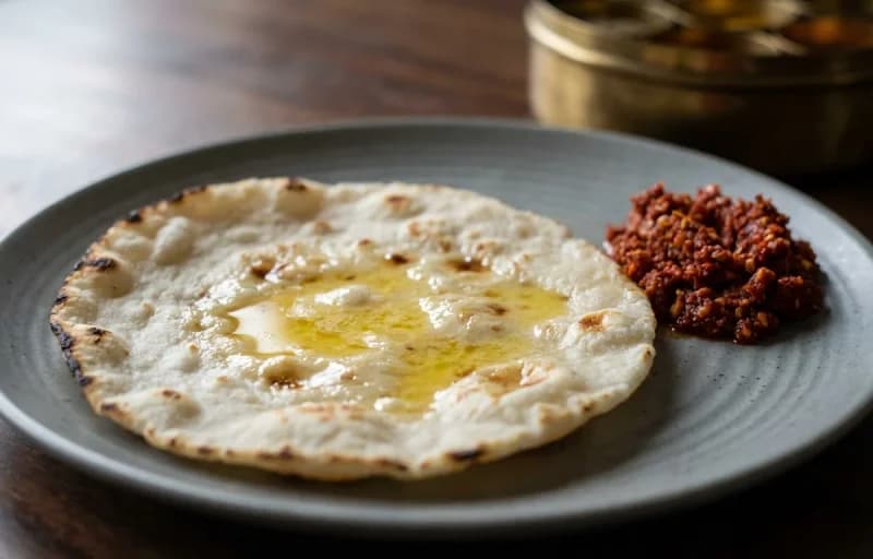 Bombil Fry, Tandlachi Bhakri and Coconut Prawn Curry - Recipe 2