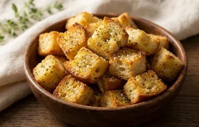 Toasted Challah Croutons