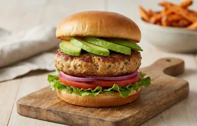 Turkey Burger with Avocado
