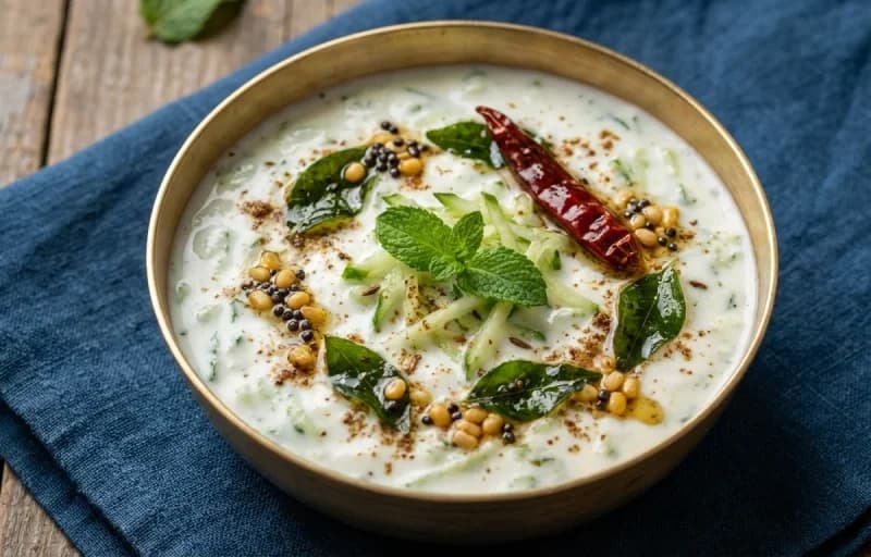 Amritsari Aloo Wadi Pulao with Raita - Recipe 2