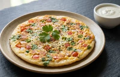 Vegetable Egg Uttapam