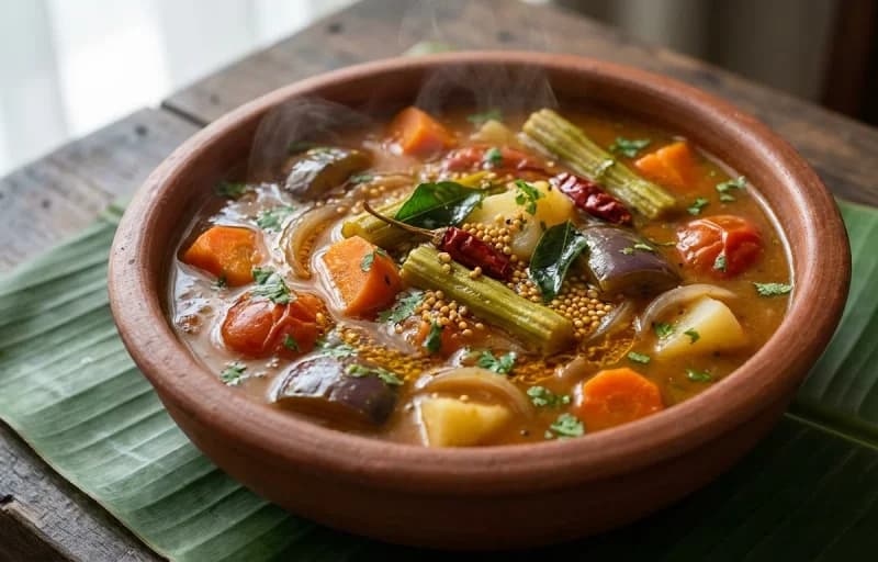 Coconut Sevai with Vegetable Sambar - Recipe 2