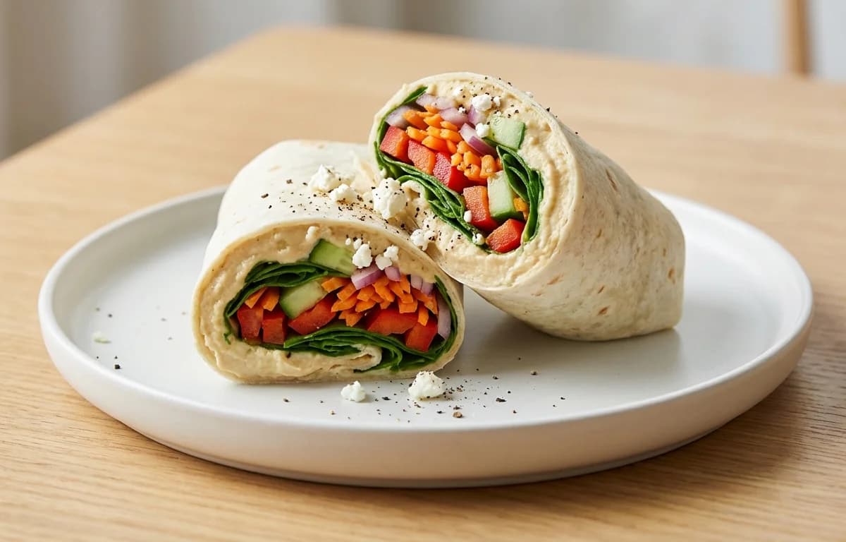 Veggie and Hummus Wrap