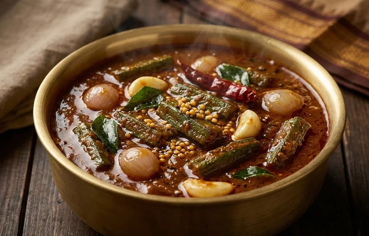 Vendakkai Kara Kuzhambu