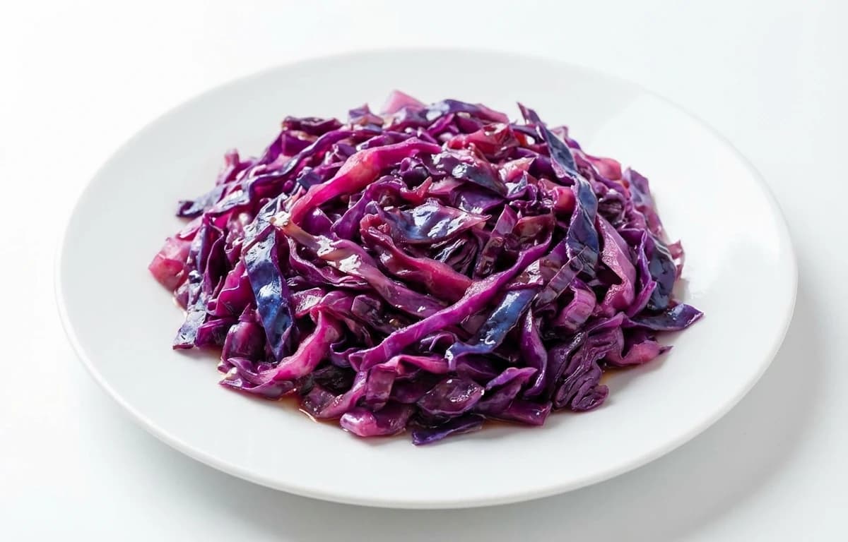 boiled unsalted red cabbage