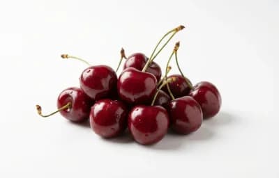raw dark red sweet cherry