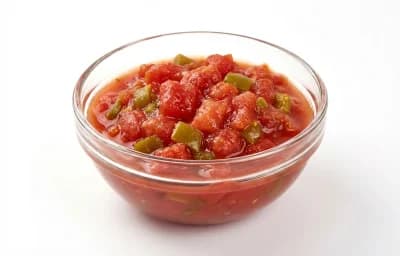 canned red tomato with green chilies