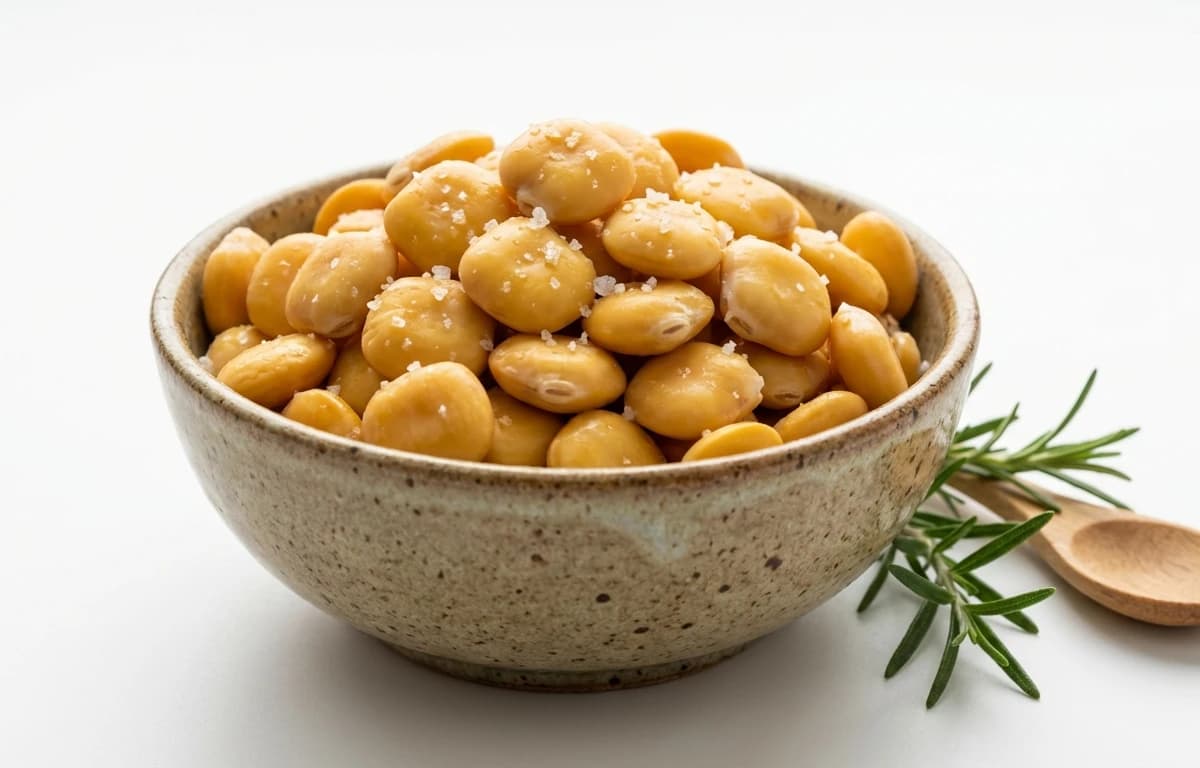 boiled salted lupins