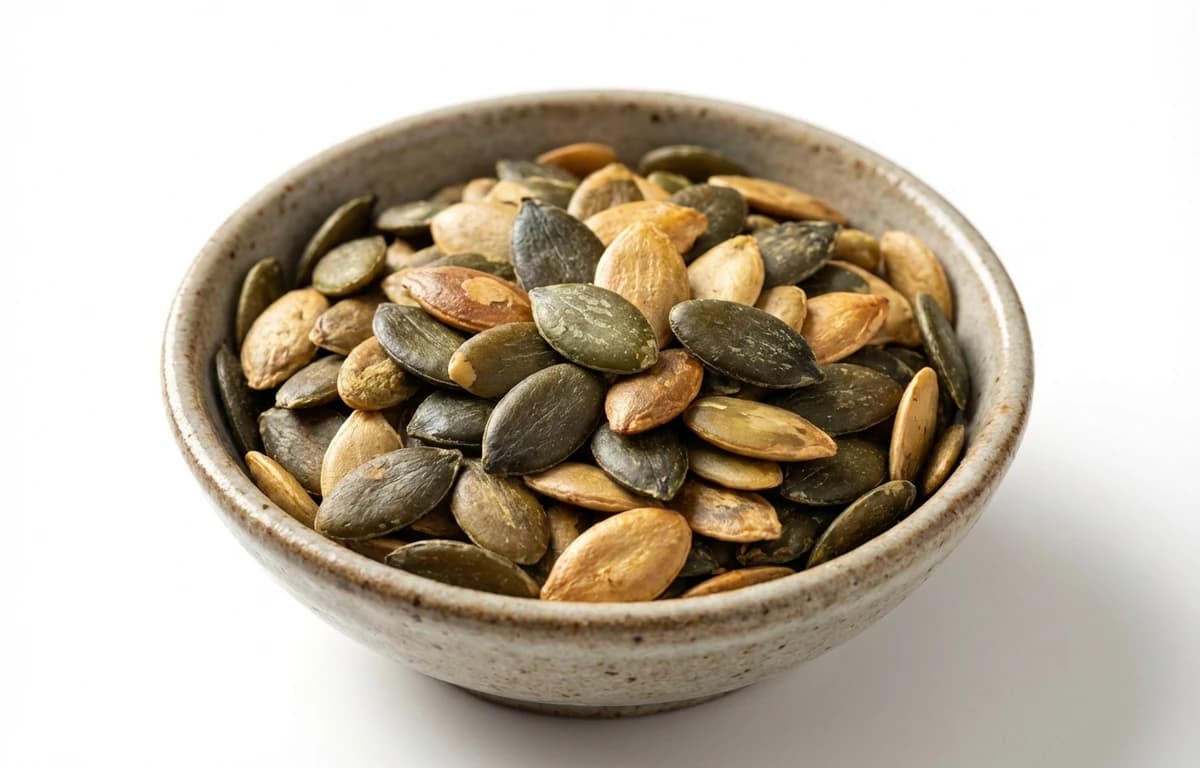 roasted unsalted pumpkin and squash seed kernels