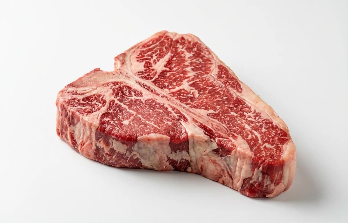 raw beef porterhouse steak