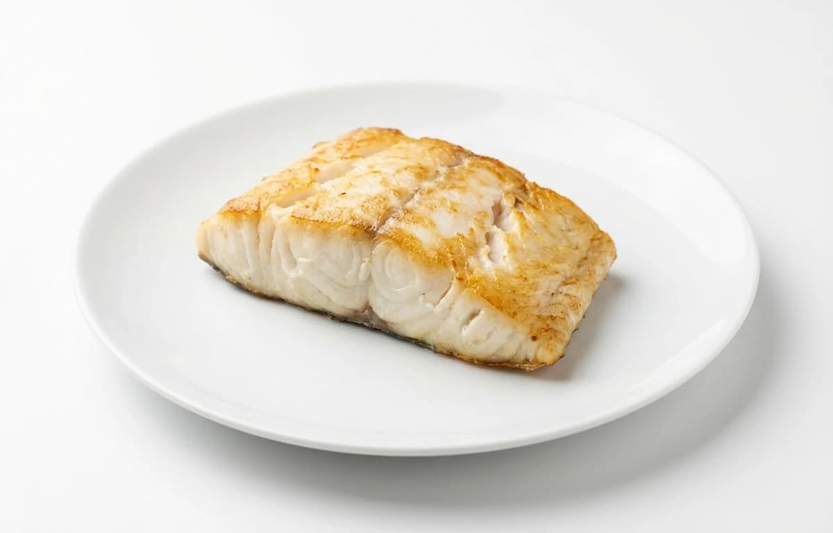 cooked european turbot