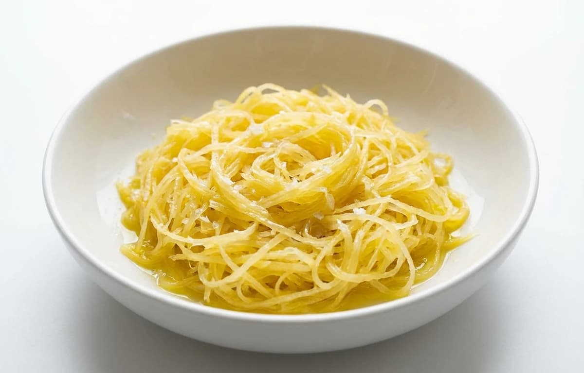 boiled salted spaghetti squash