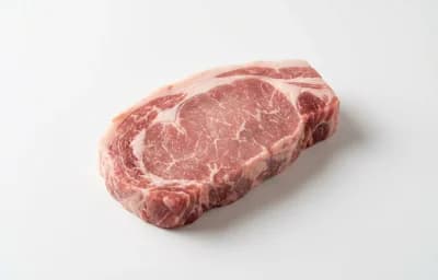 broiled pork loin leg cap steak