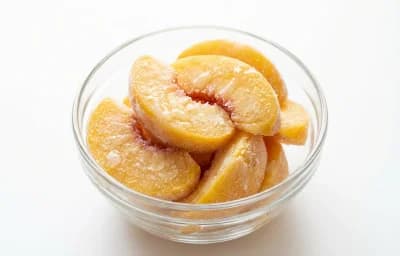 frozen sweetened sliced peach