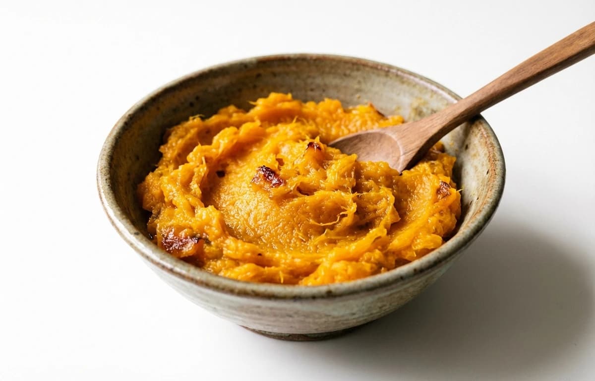 boiled mashed unsalted acorn squash