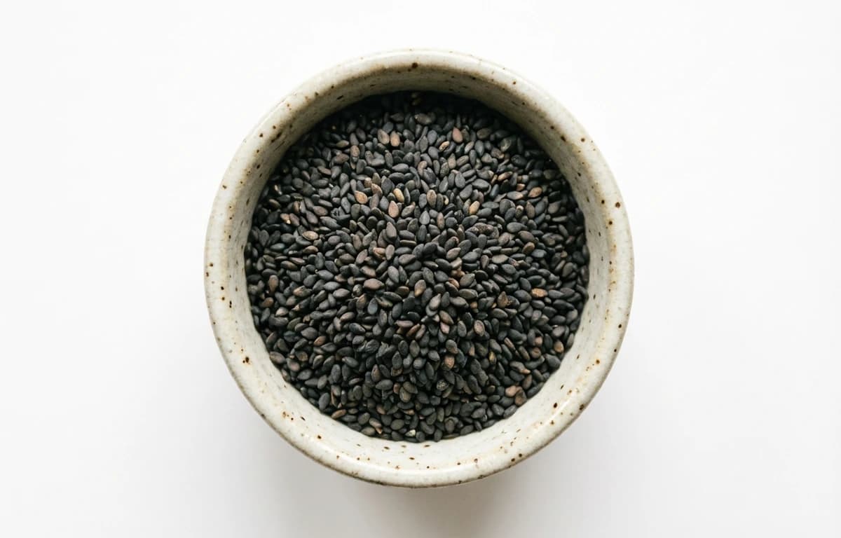 black sesame seeds