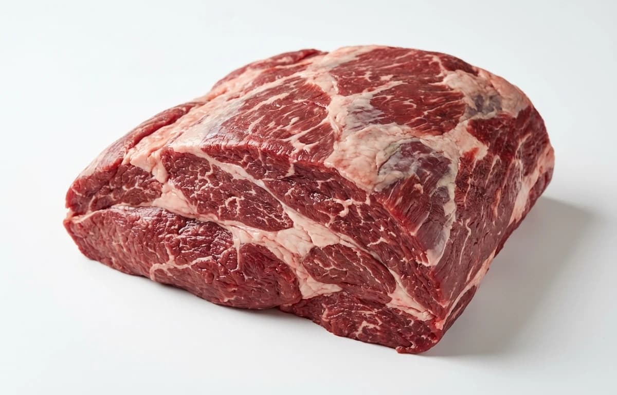 raw bison shoulder clod