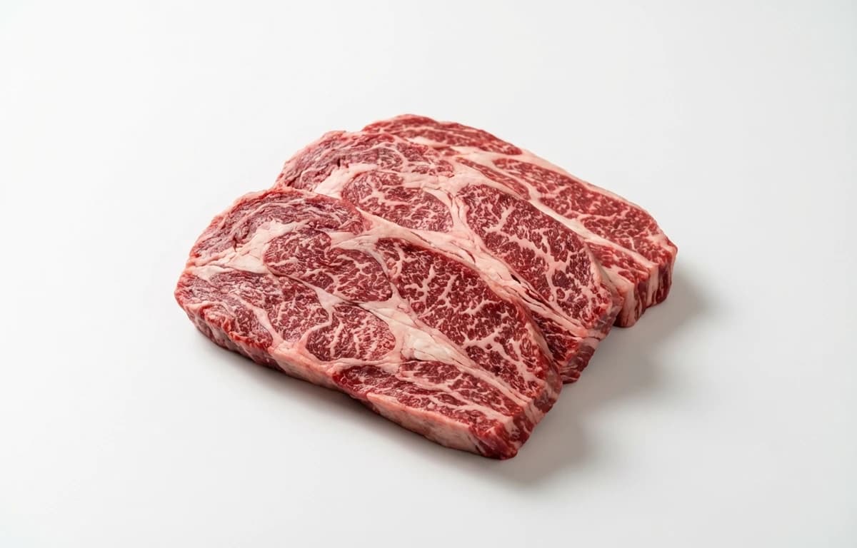 raw choice beef chuck eye ribs