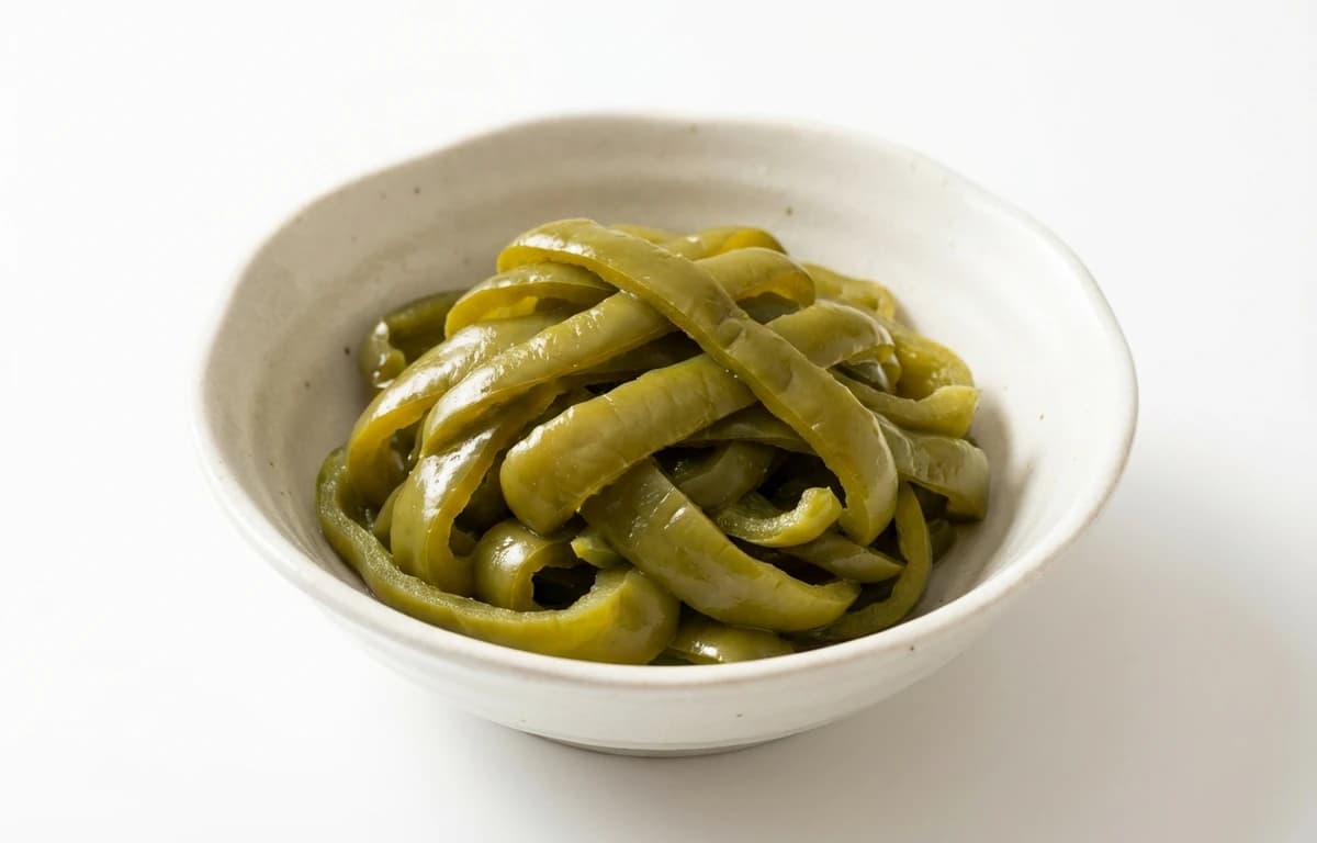 canned green sweet pepper