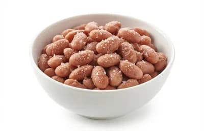 boiled salted pink beans