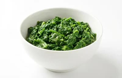 boiled unsalted frozen spinach