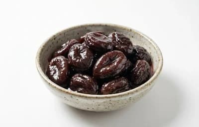 stewed sweetened prune
